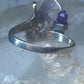 Trumpet ring amethyst horn musical instrument band sterling silver size 7.50 women girls