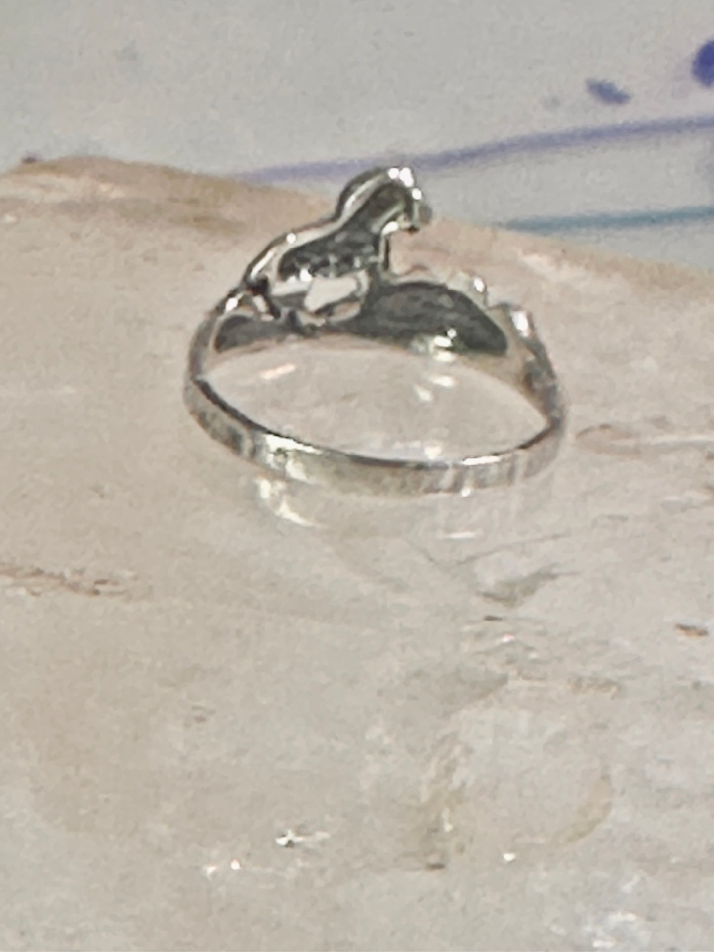 Lion Ring animal band Size size 7.25 sterling silver women girls