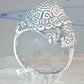 Turtle ring tortoise band size 5.25 sterling silver women girls