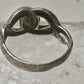 Love Knot ring size 7.50 band sterling silver men women girls