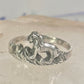 Lion Ring animal band Size size 7.25 sterling silver women girls
