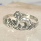 Lion Ring animal band Size size 7.25 sterling silver women girls