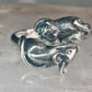 Cat and Mouse ring mouse cat band size 7.50 sterling silver women girls