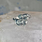 Cat and Mouse ring mouse cat band size 7.50 sterling silver women girls