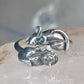 Cat and Mouse ring mouse cat band size 7.50 sterling silver women girls