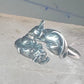 Cat and Mouse ring mouse cat band size 7.50 sterling silver women girls
