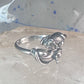 Cat and Mouse ring mouse cat band size 7.50 sterling silver women girls