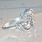 Cat and Mouse ring mouse cat band size 7.50 sterling silver women girls