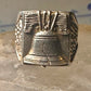 Liberty Ring U S A Bell band Size size 8.75 sterling silver women men
