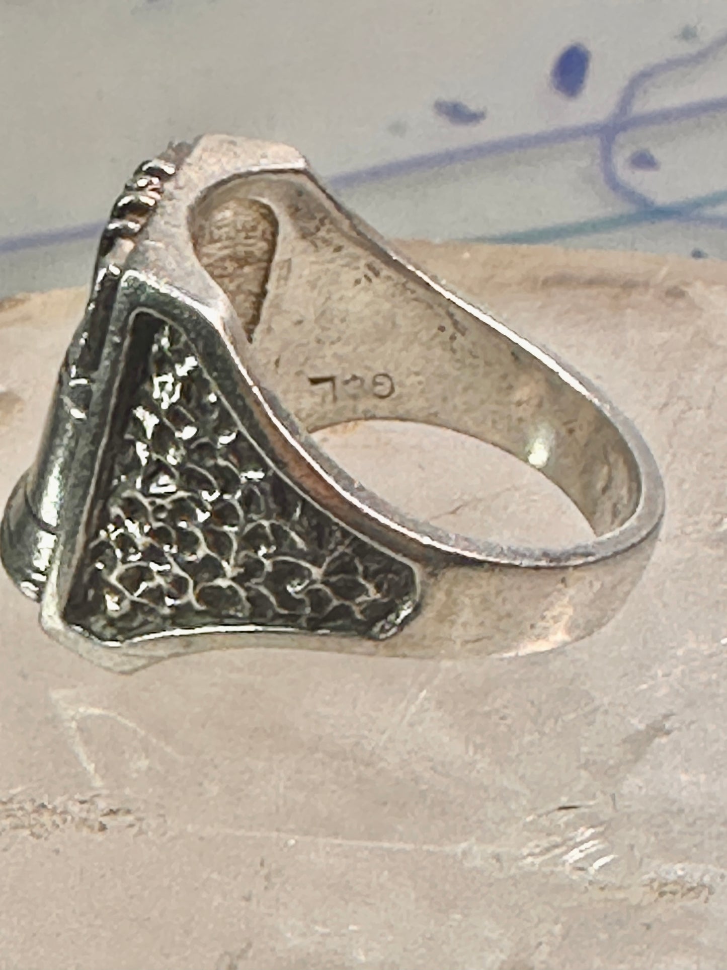 Liberty Ring U S A Bell band Size size 8.75 sterling silver women men