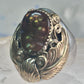 Navajo ring fire agate Heavy size 9.75 sterling silver women men