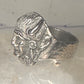 Buffalo headdress ring southwest chief size 10.2 sterling silver men women