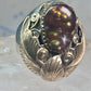 Navajo ring fire agate Heavy size 9.75 sterling silver women men