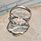 Amethyst ring southwest leaves Size size 7.75 sterling silver women girls