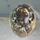 Navajo ring fire agate Heavy size 9.75 sterling silver women men