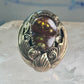 Navajo ring fire agate Heavy size 9.75 sterling silver women men