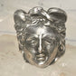 Face ring Mercury Greco Roman Classical face band size 7.50 sterling silver women