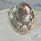 Navajo ring fire agate Heavy size 9.75 sterling silver women men