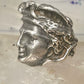 Face ring Mercury Greco Roman Classical face band size 7.50 sterling silver women