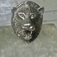 Lion ring biker band size 10.2 sterling silver women men