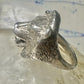 Lion ring biker band size 10.2 sterling silver women men