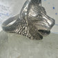 Lion ring biker band size 10.2 sterling silver women men