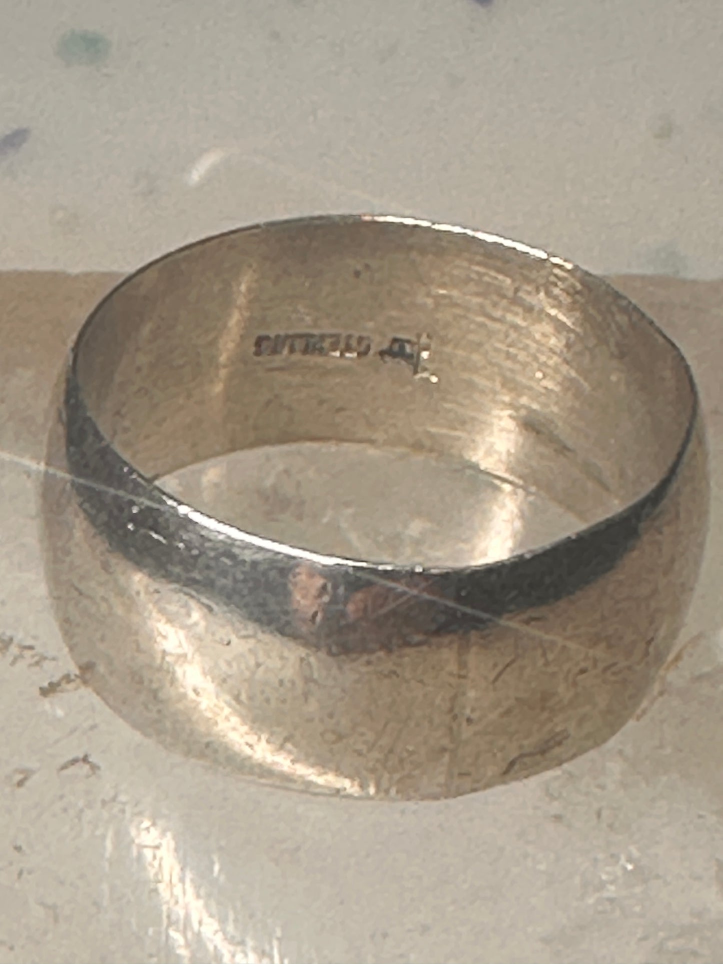 Wedding ring Bell Co band wedding band size 9.75 sterling silver women men&nbsp;