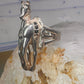 Horse ring marcasites cowgirl southwest Size 5 sterling silver