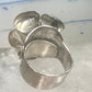Rose ring big flower band size 7.75 sterling silver women girls