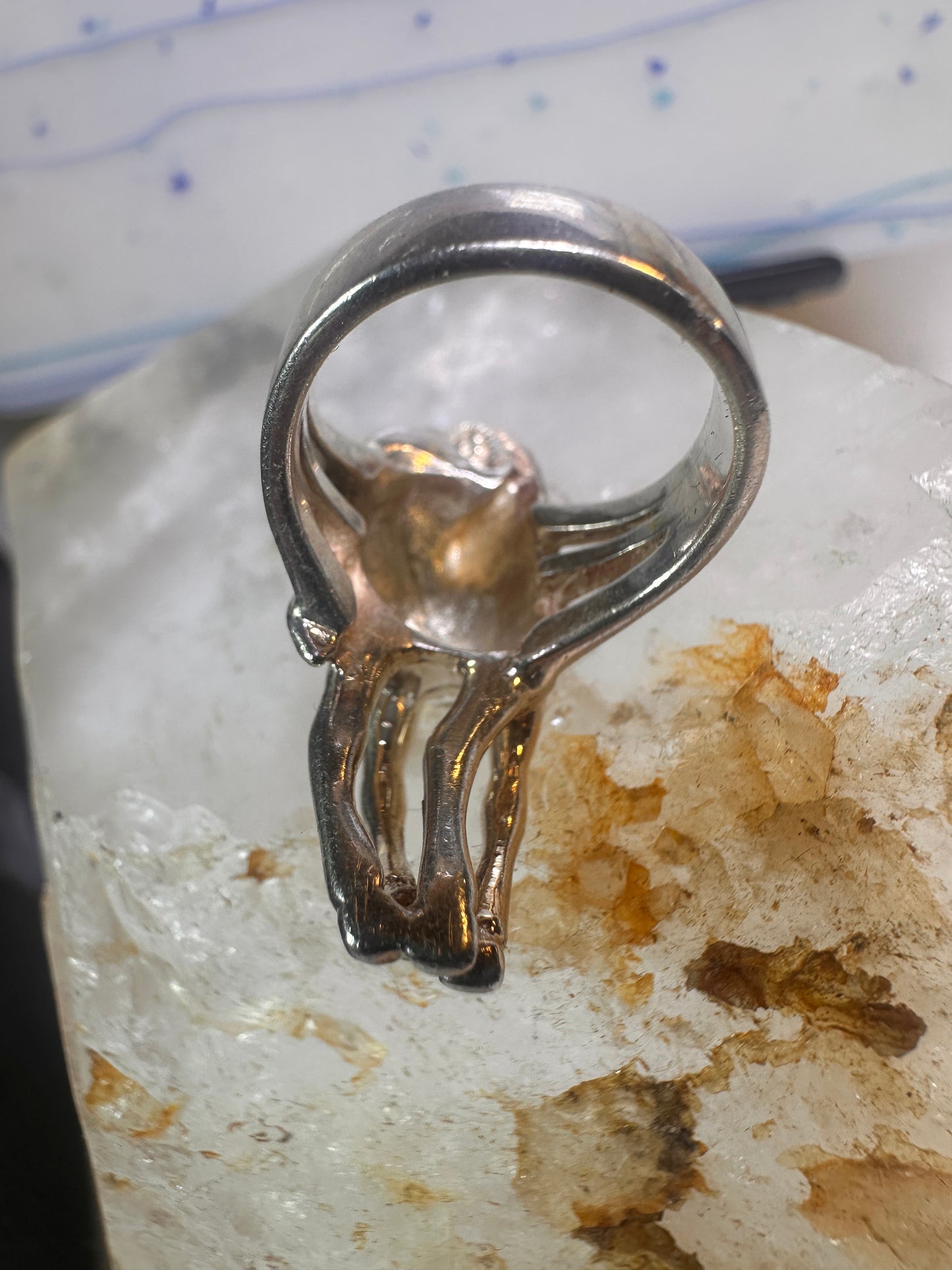 Horse ring marcasites cowgirl southwest Size 5 sterling silver