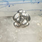 Rose ring big flower band size 7.75 sterling silver women girls