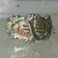 Black Hills Gold ring  size 8.50 floral wedding band sterling silver women men