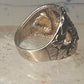 Black Hills Gold ring leaves band size 10.25 sterling silver women men AS IS