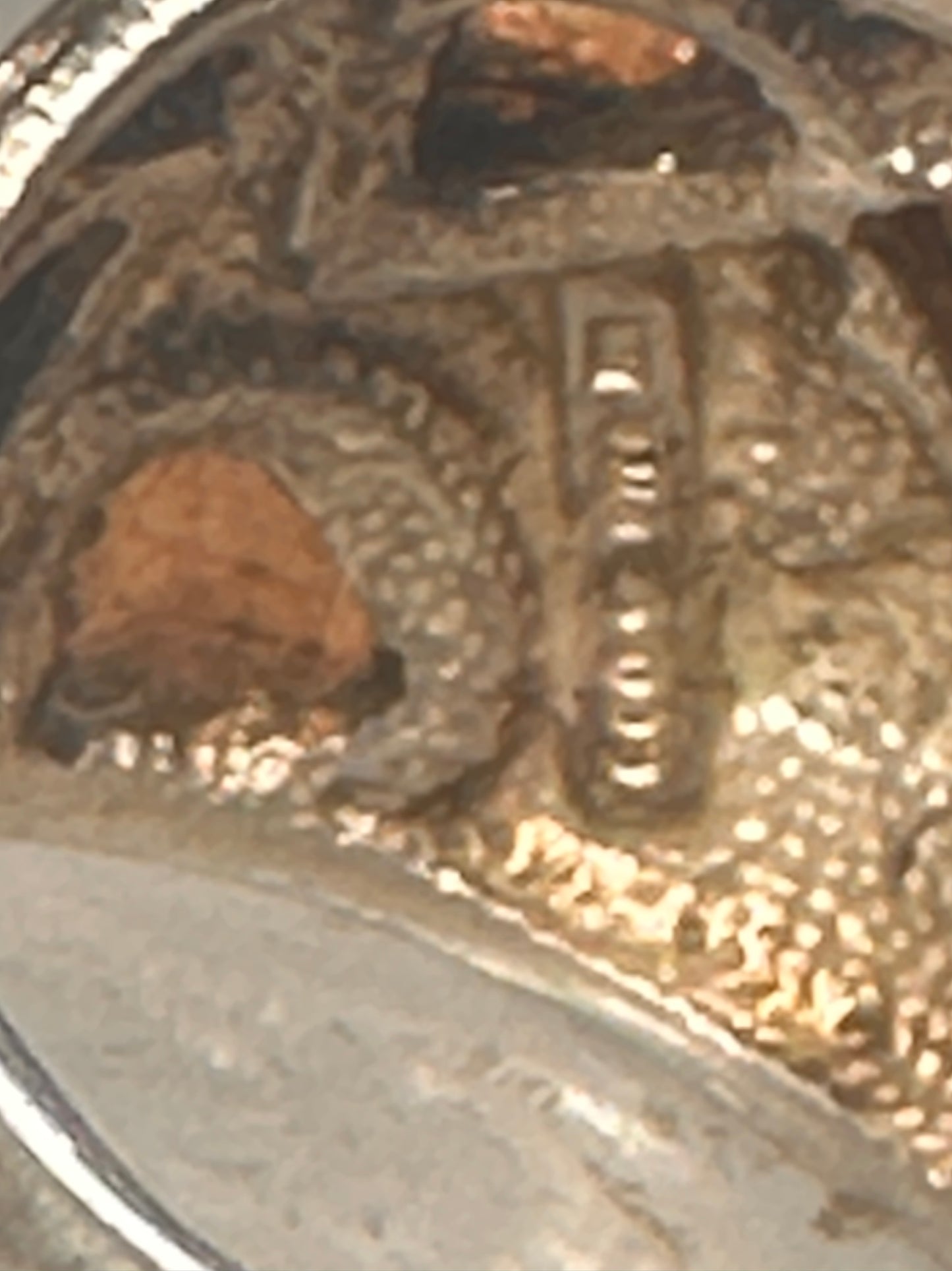 Black Hills Gold ring leaves band size 10.25 sterling silver women men AS IS