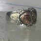 Black Hills Gold ring  size 8.50 floral wedding band sterling silver women men
