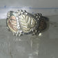 Black Hills Gold ring  size 8.50 floral wedding band sterling silver women men