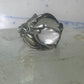 Glass Orb ring Celestial Stars band size 5.75 sterling silver women girls