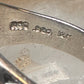 Horseshoe ring Black Hills Gold band good luck leaves Size 10 sterling silver