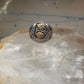 Horseshoe ring Black Hills Gold band good luck leaves Size 10 sterling silver