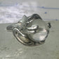 Glass Orb ring Celestial Stars band size 5.75 sterling silver women girls