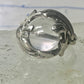 Glass Orb ring Celestial Stars band size 5.75 sterling silver women girls