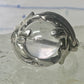 Glass Orb ring Celestial Stars band size 5.75 sterling silver women girls