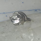 Glass Orb ring Celestial Stars band size 5.75 sterling silver women girls