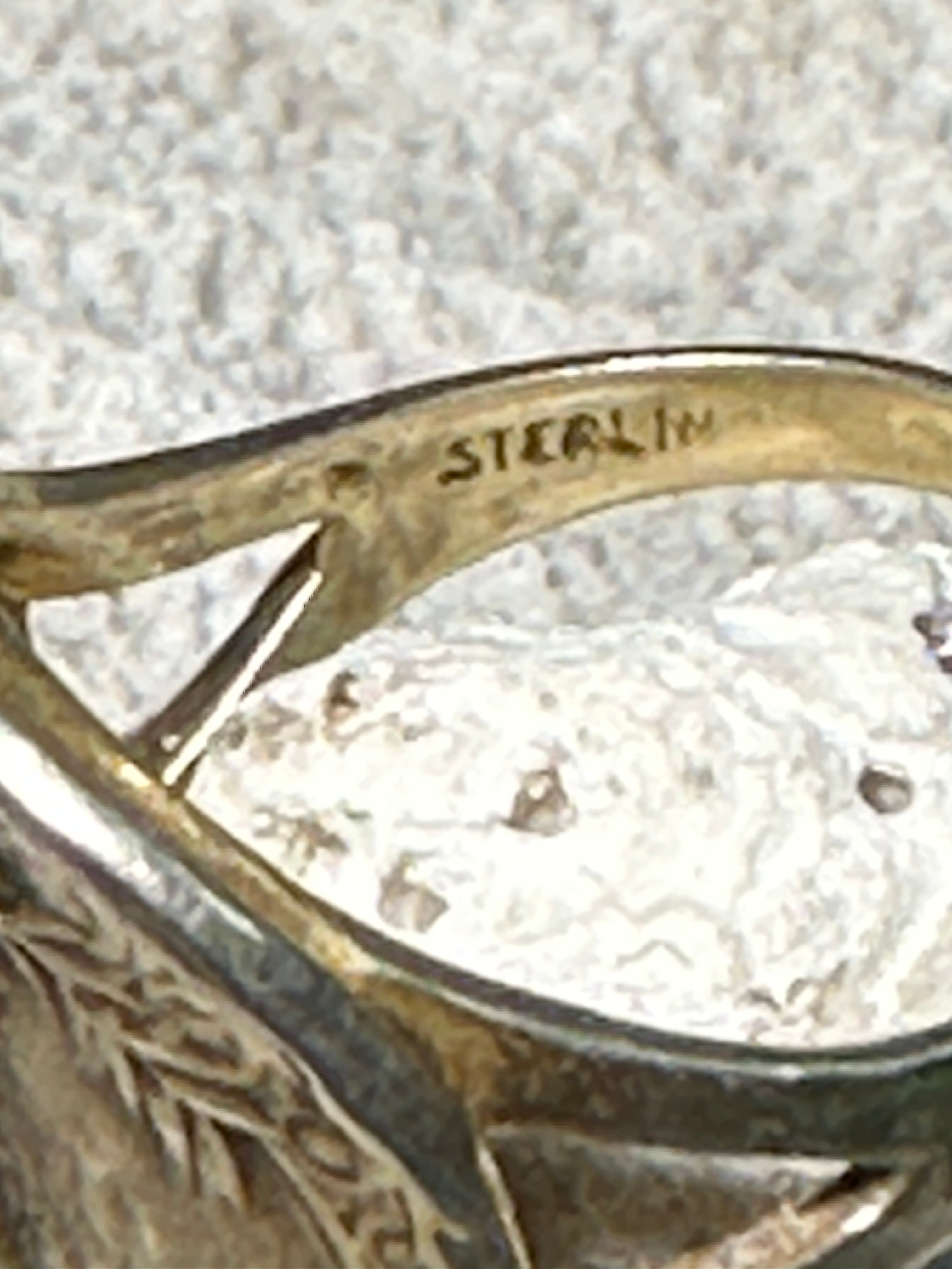 Art Nouveau ring lady band circa 1900 ring size 8.25
