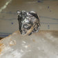 Face ring Classical Renaissance band Size 7.75 sterling silver signed Italy