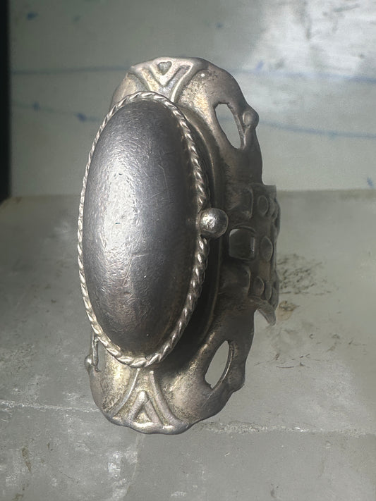 Poison ring Mexico size 9.50 adjustable sterling silver women