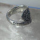 Floral Spoon ring flowers band size 5.50 sterling silver women girls&nbsp;