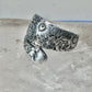Floral Spoon ring flowers band size 5.50 sterling silver women girls&nbsp;