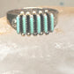 Zuni ring turquoise needlepoint petite point Size 7.25 sterling silver women