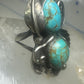 Navajo ring long turquoise size 5 sterling silver women girls